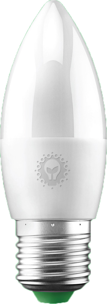 Лампа светодиодная ЭКО E27 свеча 7Вт, Теплый свет Светозар